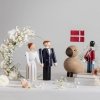 Kay Bojesen BRIDE Ślubna Figurka Drewniana 12 cm na Tort Weselny / Pana Młoda